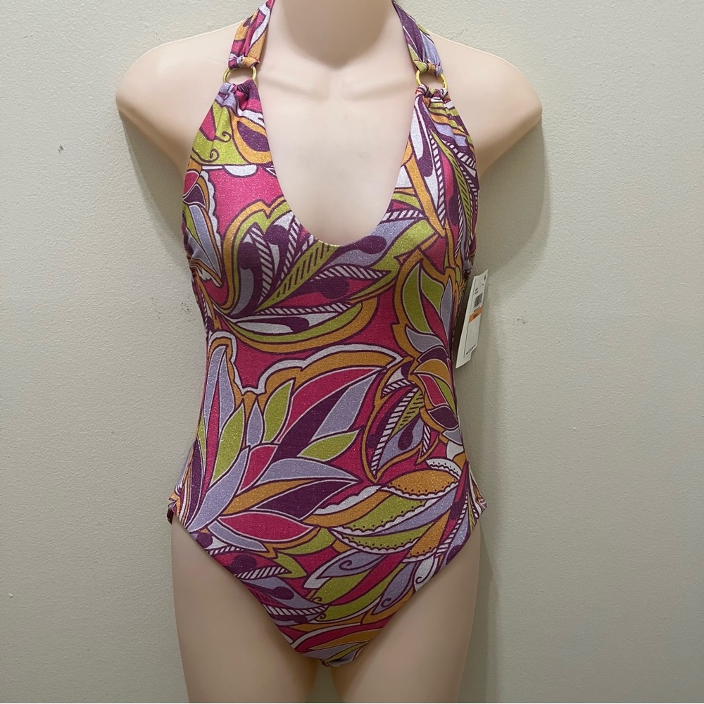 New WithTags BECCA One Piece Metallic Swimsuit X 2 Small & Large